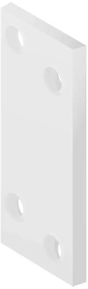 NAELUTUSPLAAT ARRAS 60X25X2MM VALGE