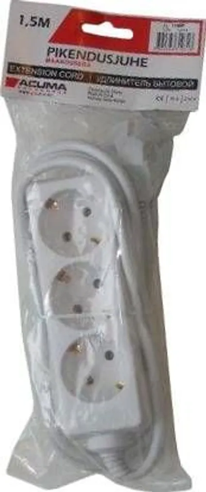 PIKENDUSJUHE 1,5M 3PESA 3X1,0MM2