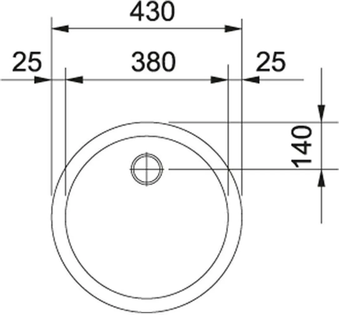 VALAMU FRANKE RONDA RAX610-38 ROOSTEVABA Ø430X200MM SILE