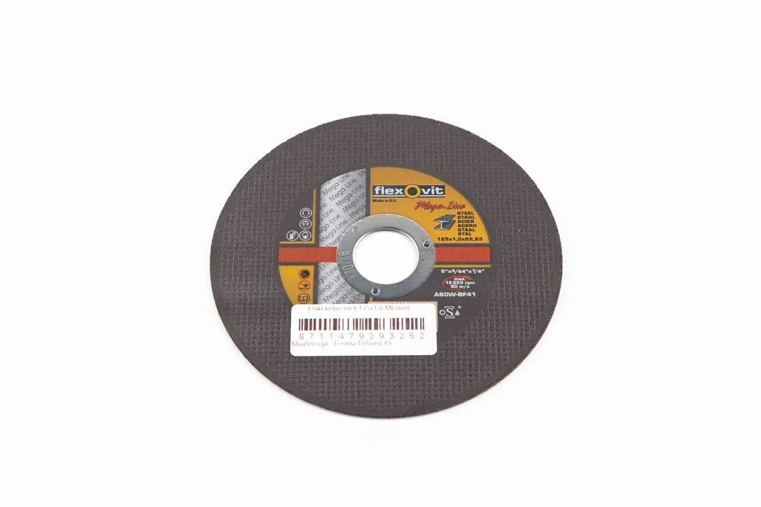 LÕIKEKETAS 125X1,0X22,2 STEEL MEGA LINE