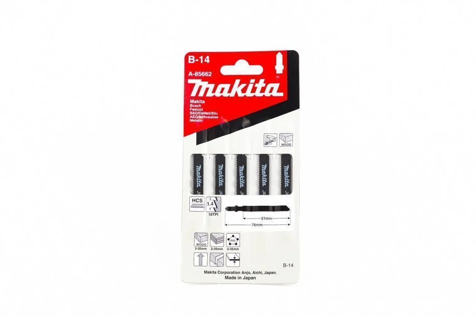 TIKKSAETERAD B-14 50MM 5TK PAKIS PUIT PLASTIK