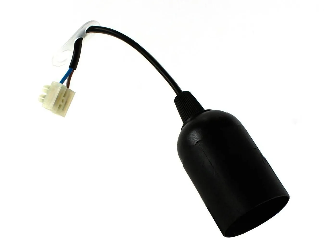 LAMBIPESA E27 JUHE+ÜHENDUSKLEMM MUST DÜWI