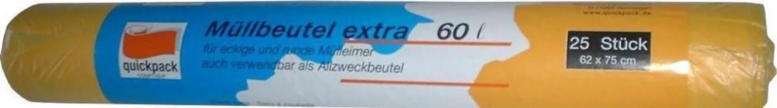 PRÜGIKOTT EXTRA TUGEV 60L 25TK RULLIS