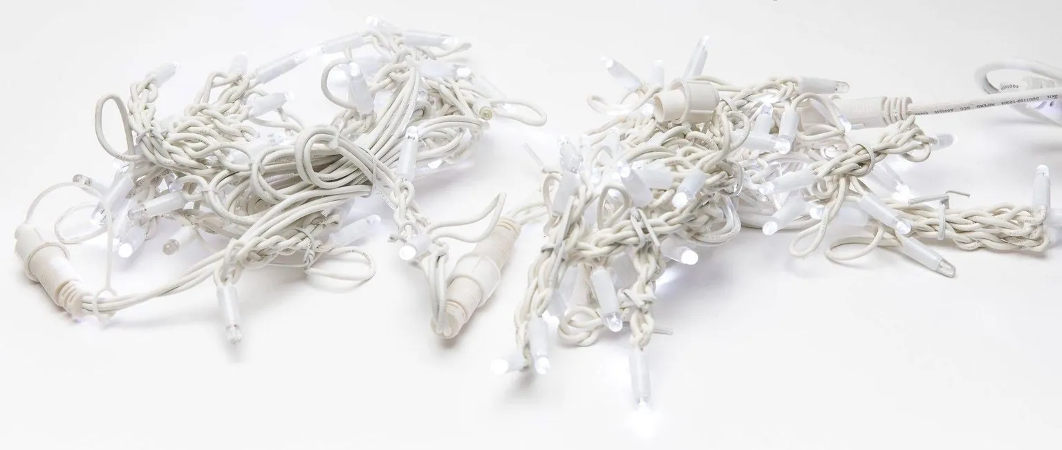 VALGUSKARDIN JÄÄPURIKAKUJULINE ARTUS PRO 100LED 4,2M KÜLM VALGE JÄTKATAV