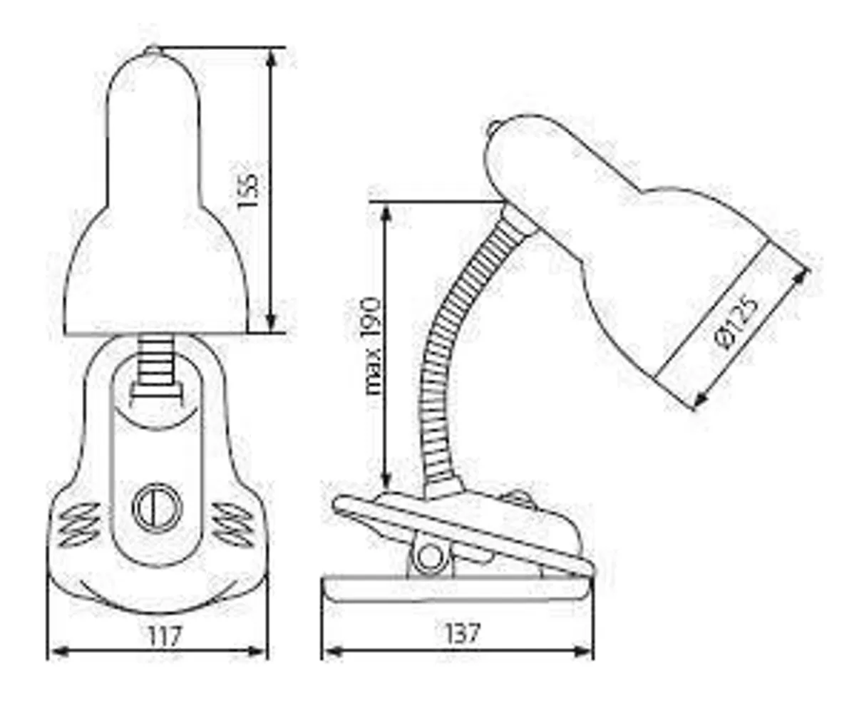LAUALAMP KANLUX SUZI HR-60-BL 60W,E27 SININE