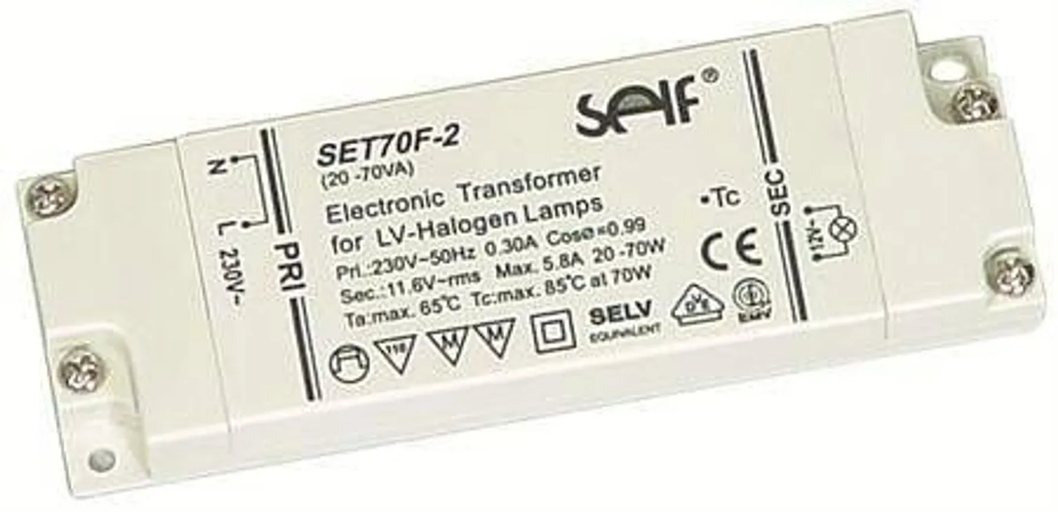TRAFO ELEKTROONILINE 35-105W 230/12V LAME