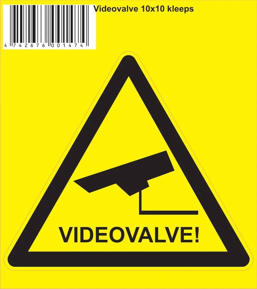KLEEBIS VIDEOVALVE 10X10
