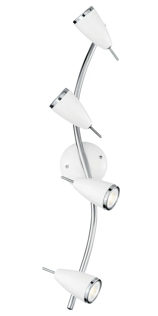 KOHTVALGUSTI 'RICCIO' 4X50W GU10 VALGE/KROOM