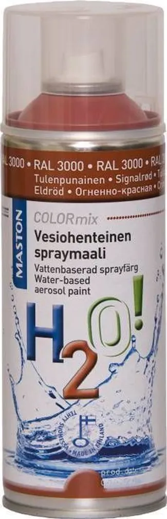 AEROSOOLVÄRV H2O! RAL3000 TULIPUNANE 400ML