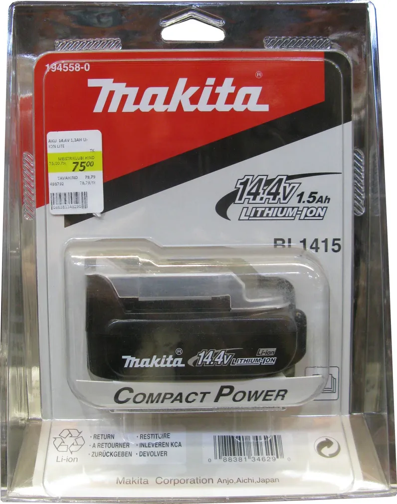 AKU 14,4V 1,3AH LI-ION LITE