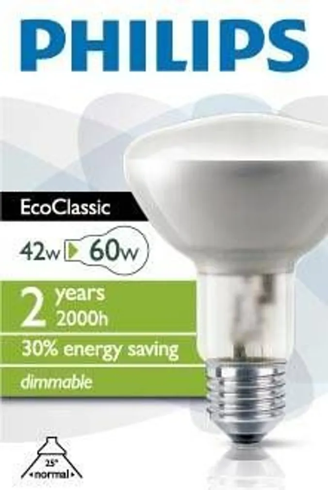 HALOGEENLAMP ECO CLASSIC NR80 E27 42W 230V PHILIPS