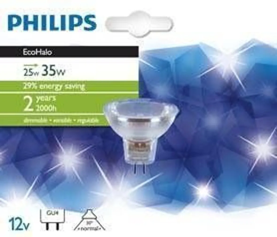 HALOGEENLAMP ECOHALO GU4 25W 30° 12V PHILIPS