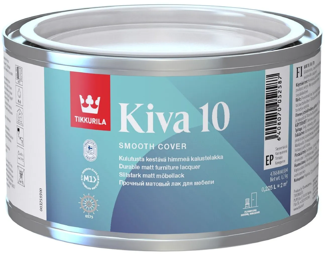 MÖÖBLILAKK TIKKURILA KIVA 10 MATT 0,225L