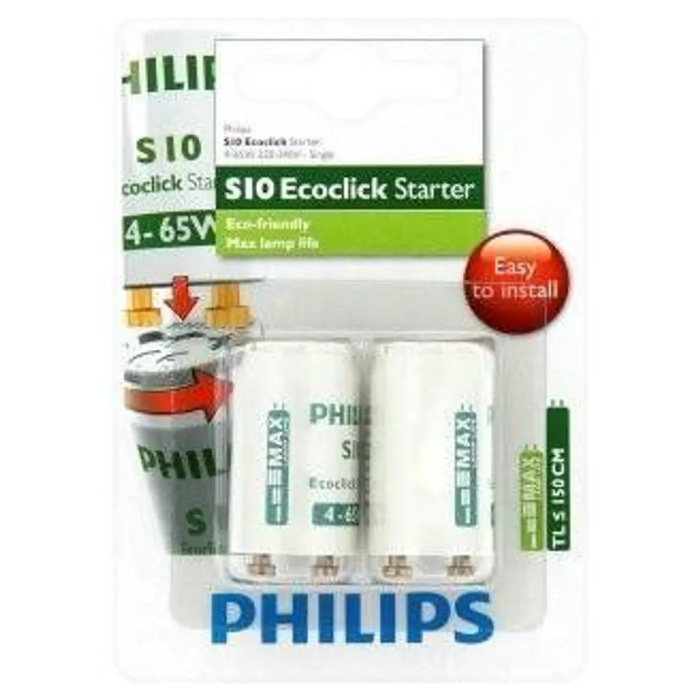LUM.LAMP STARTER S10 4-65W PHILIPS 2TK