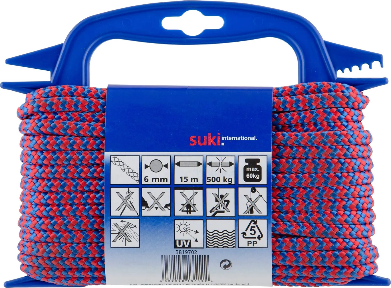 NÖÖR PUNUTUD POLÜPROPÜLEEN 6MMX15M PUN/SIN