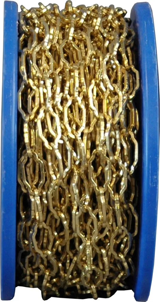 DEKORATIIVKETT PUNUTUD 4K 2,2X14,0X26 MESSINGKATTEGA