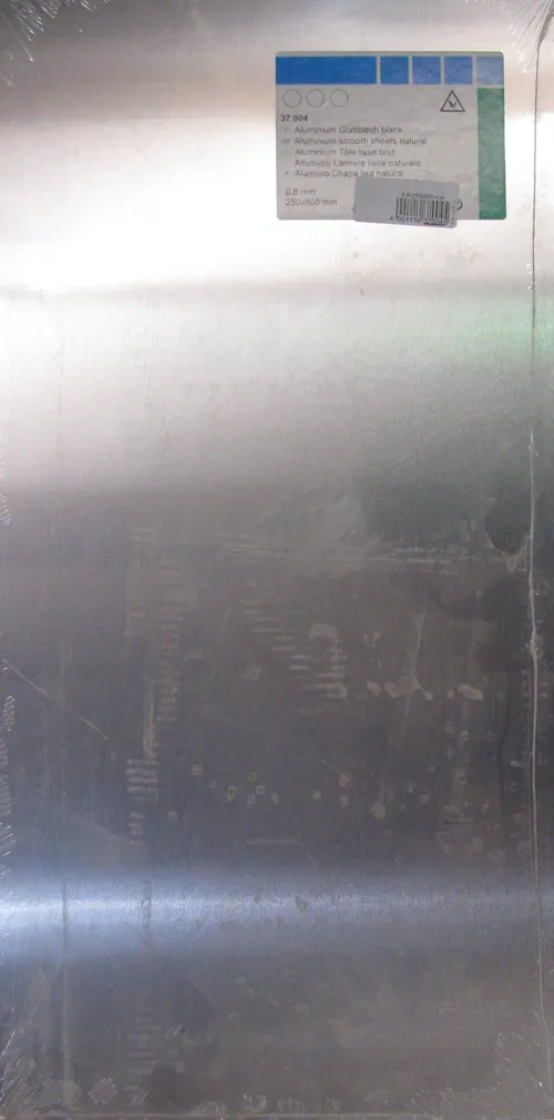 PLAAT KATMATA ALUM. 25X50CM 1S, PAKSUS 0,8MM