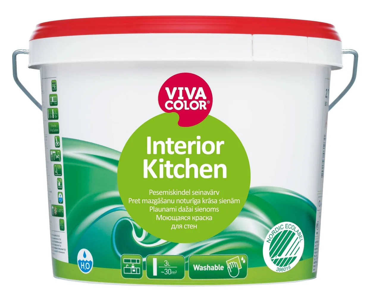 SEINAVÄRV VIVACOLOR INTERIOR KITCHEN 2,7L VALGE POOLMATT