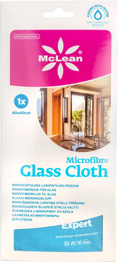 MIKROKIUDLAPP KLAASILE MCLEAN GLASS EXPERT 40X40CM