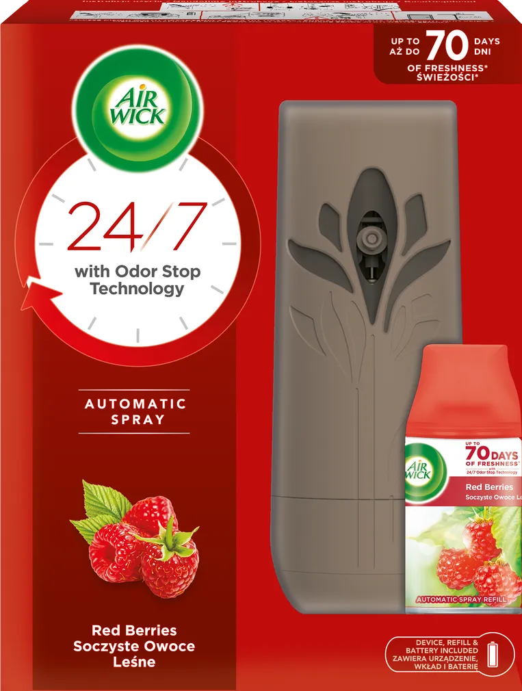 ÕHUVÄRSKENDAJA KOMPLEKT AIR WICK FRESHMATIC RED BERRIES