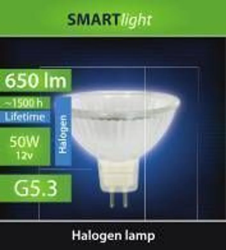 HALOGEENLAMP 50W G5.3 MR16 60° 12V
