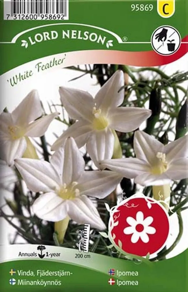 LILLESEEMNED SULGJAS LEHTERTAPP "WHITE FEATHER" 5G/PK