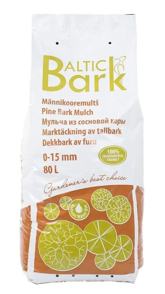 KOOREMULTSH MÄNNIKOOR BALTIC BARK 0-15MM 80L/KOTIS