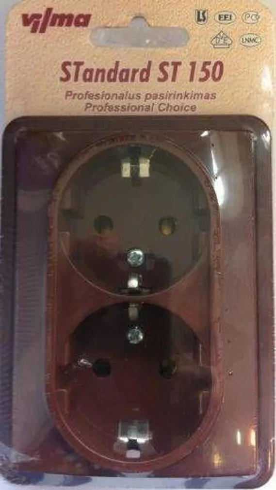 PISTIKUPESA 2-NE MAANDUSEGA ST150 PRUUN SÜV