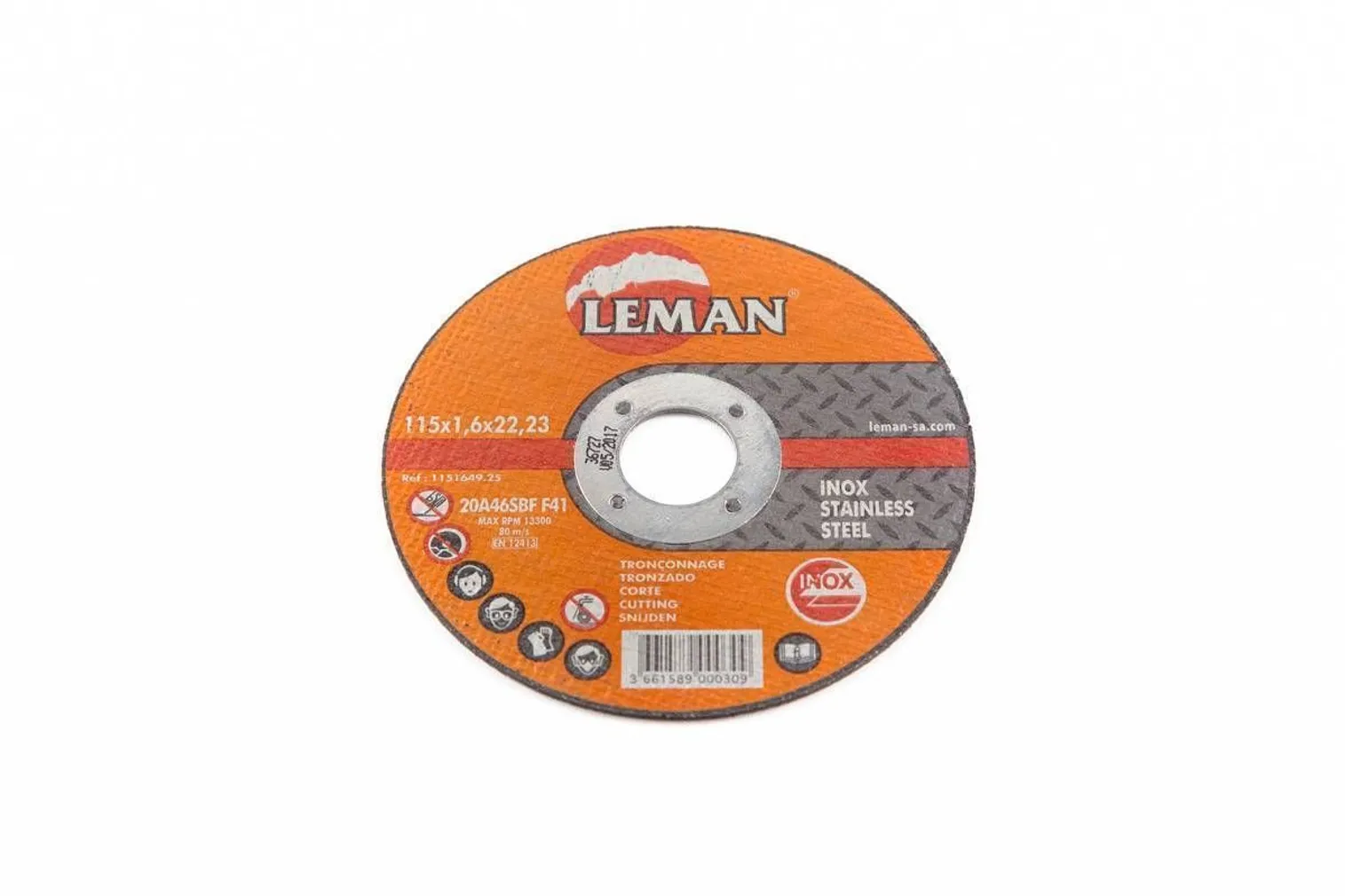 LÕIKEKETAS 115X1.6X22.23 INOX