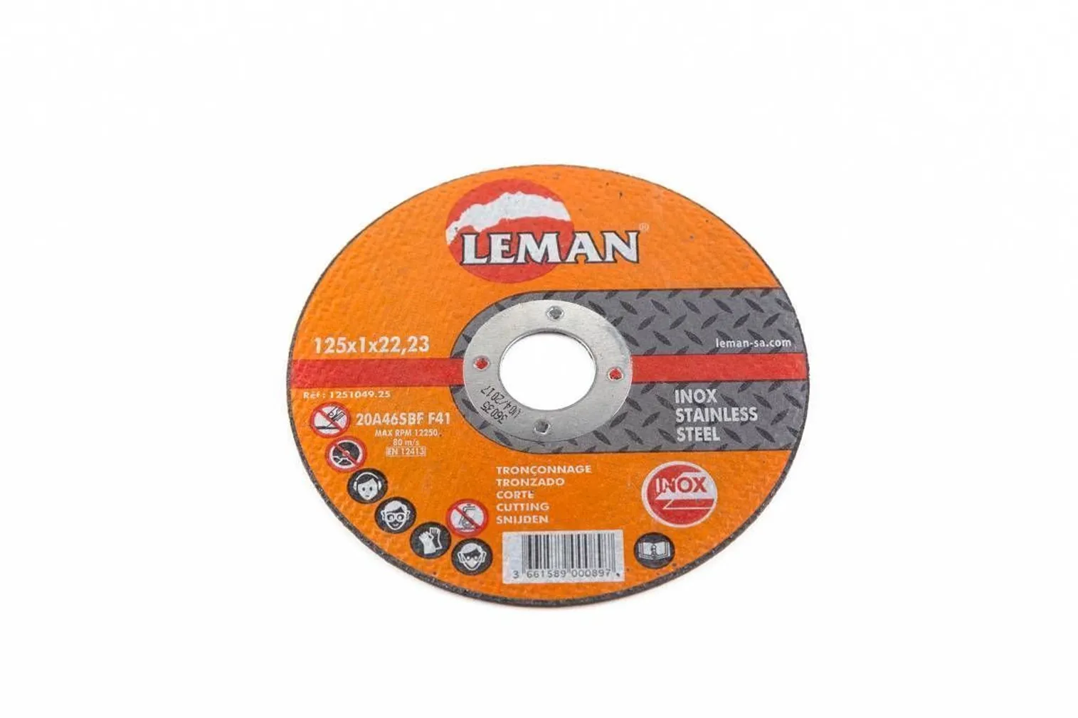 LÕIKEKETAS 125X1.0X22.23 INOX