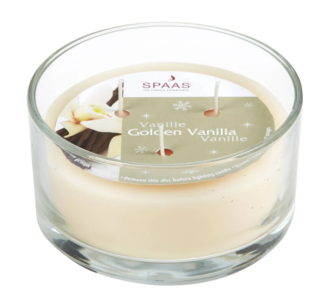 AROOMIKÜÜNLAD 3-TAHIGA KLAAS IVORY - GOLDEN VANIL