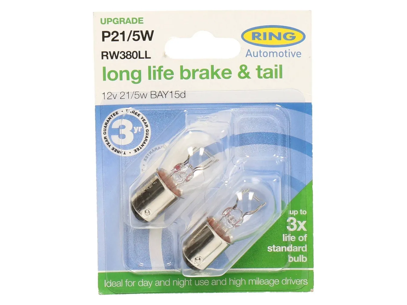 AUTOPIRN 12V 21/5W BAY15D (LONG LIFE) 2TK