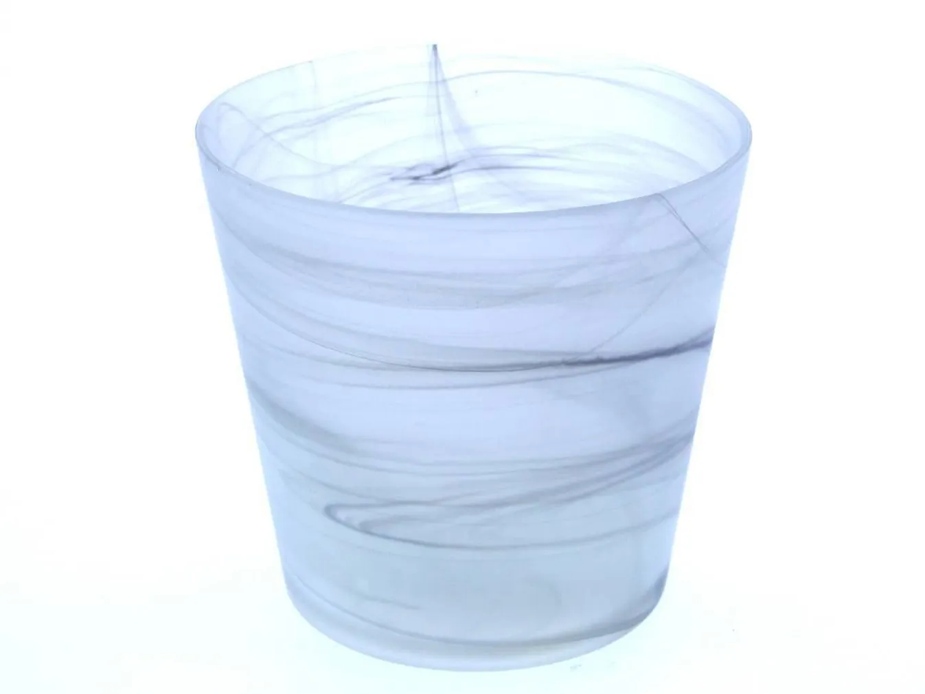 LILLEPOTIÜMBRIS ALABASTER 14CM MATTKLAAS MUST