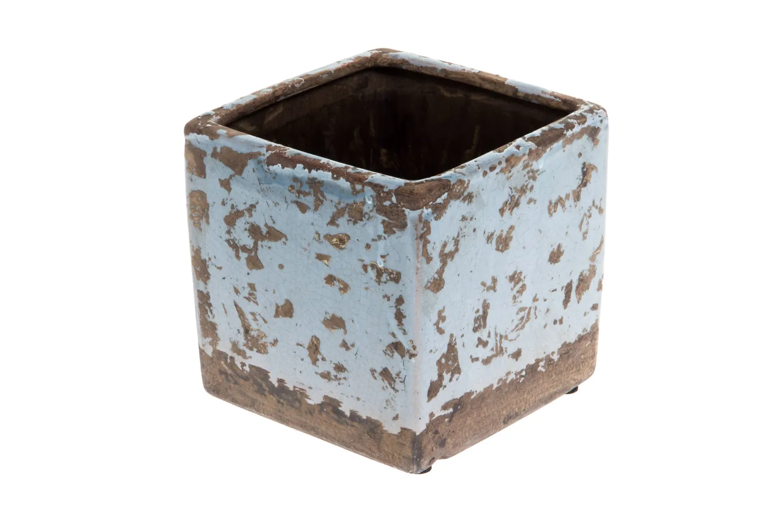 LILLEPOTIÜMBRIS LATINA VINTAGE 15CM TÜRKIIS