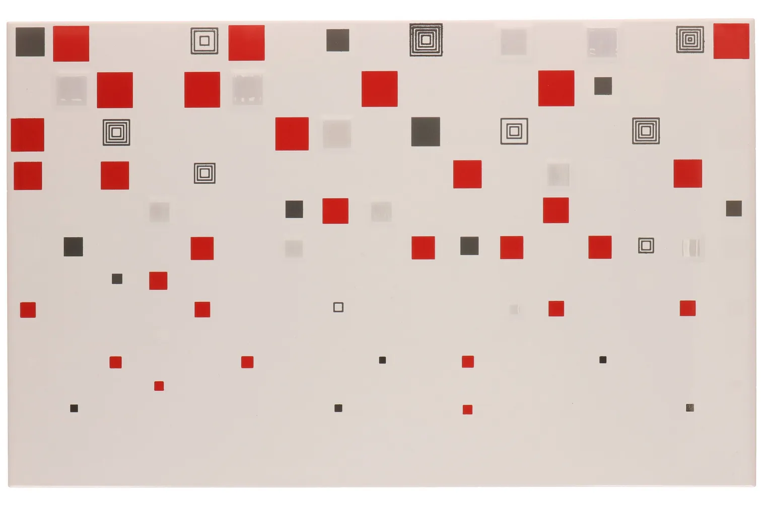 KERAAMILINE DEKOORPLAAT KWANT BIALO-CZERWONY 25X40CM