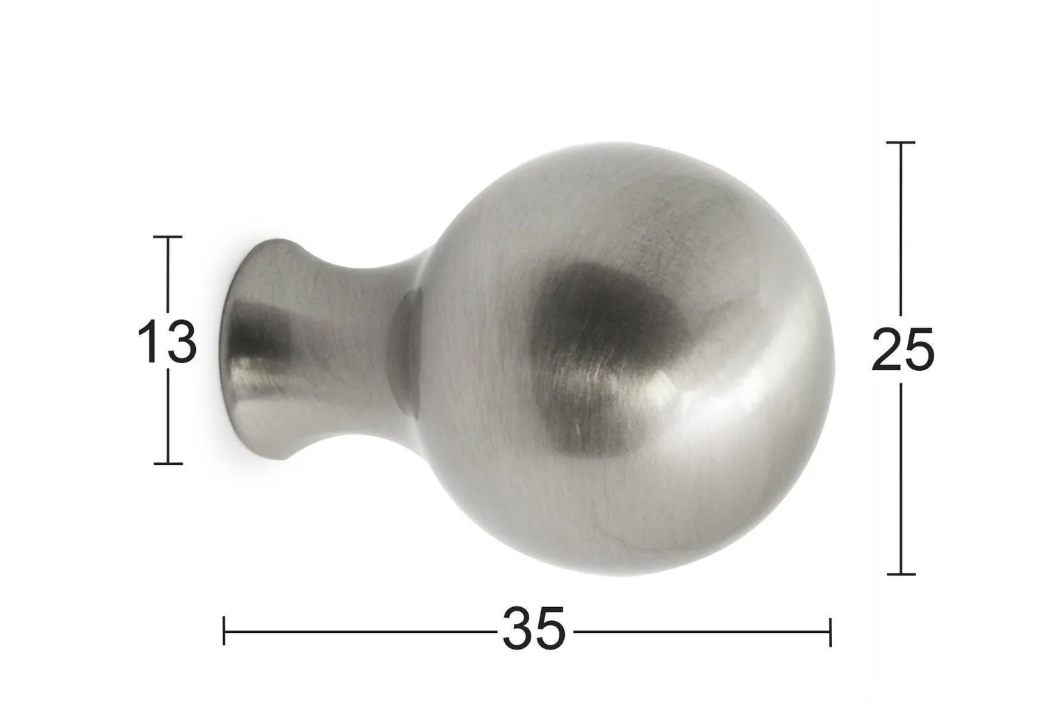 MÖÖBLINUPP WILLIAM 25MM HARJ.NIKKEL 1TK