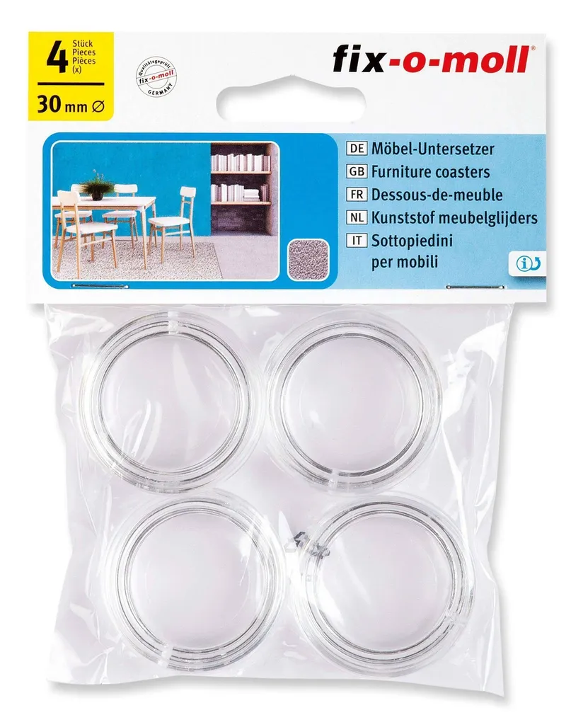 MÖÖBLIKAITSED LÄBIPAISTVAD 4TK 30MM Ø