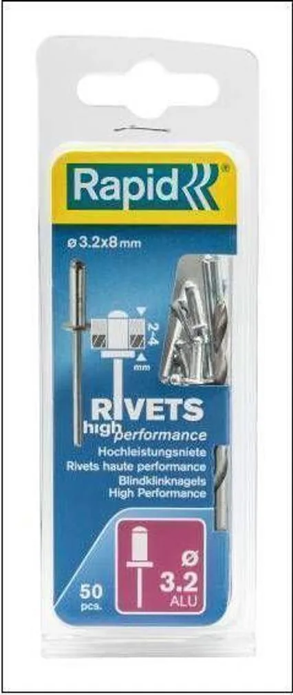 NEEDID ALUMIINUM AL 3,2X8MM 50TK + PUUR