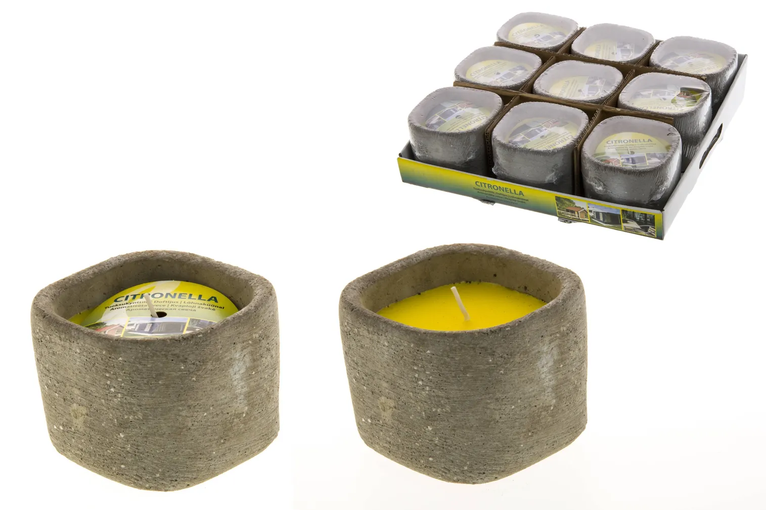 LÕHNAKÜÜNAL POTIS CITRONELLA Ø110X90MM 15H 9TK PAKIS