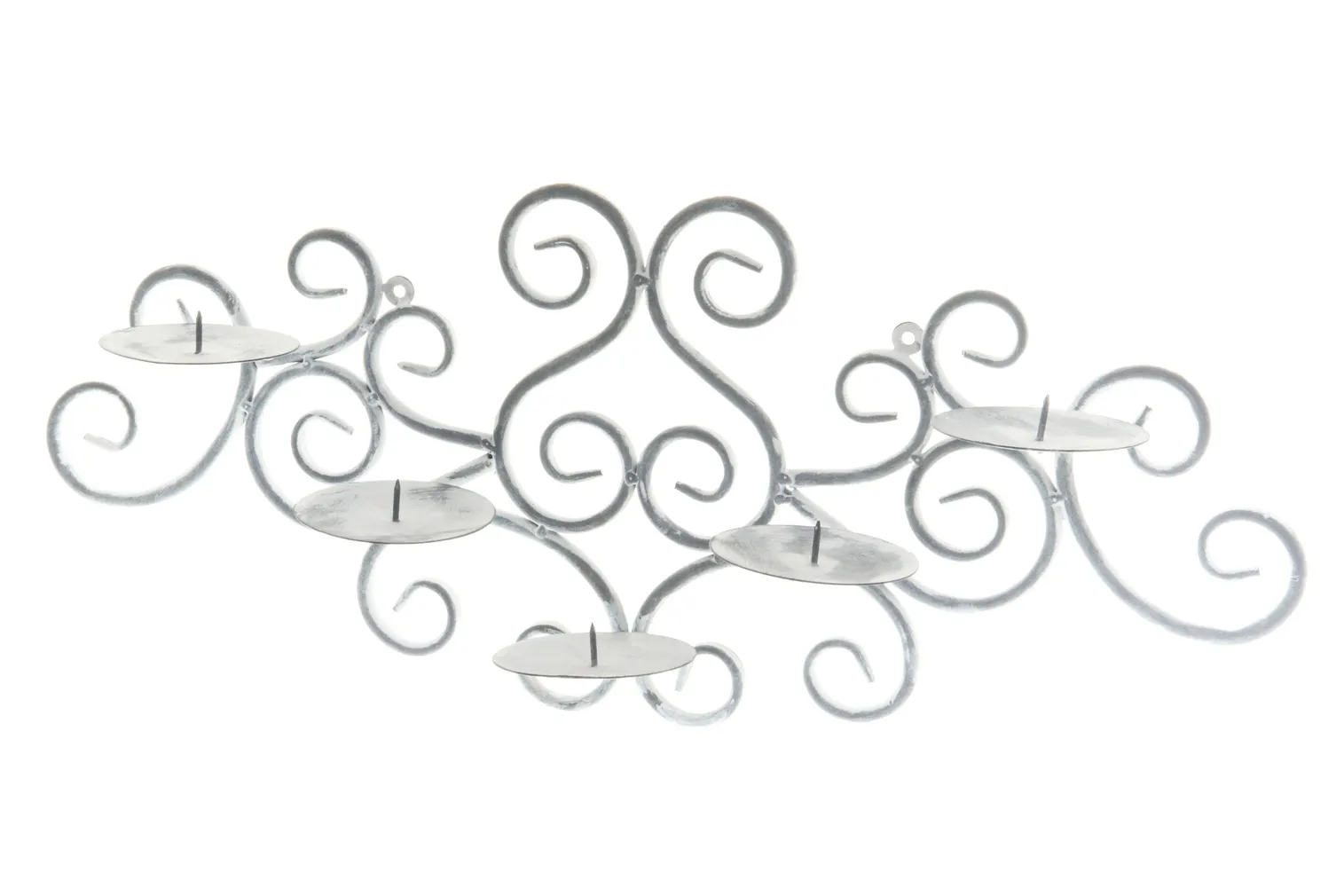 METALLIST KÜÜNLAHOIDJA 5-LE KÜÜNLALE VALGE 23,5CM