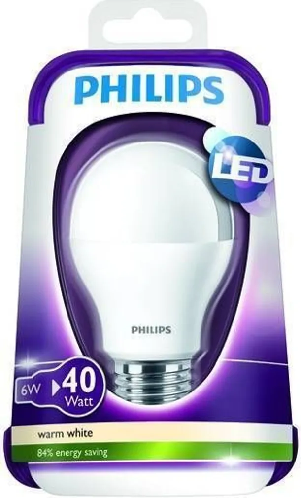 LEDLAMP 6-40W E27 WW 230V A60 FR