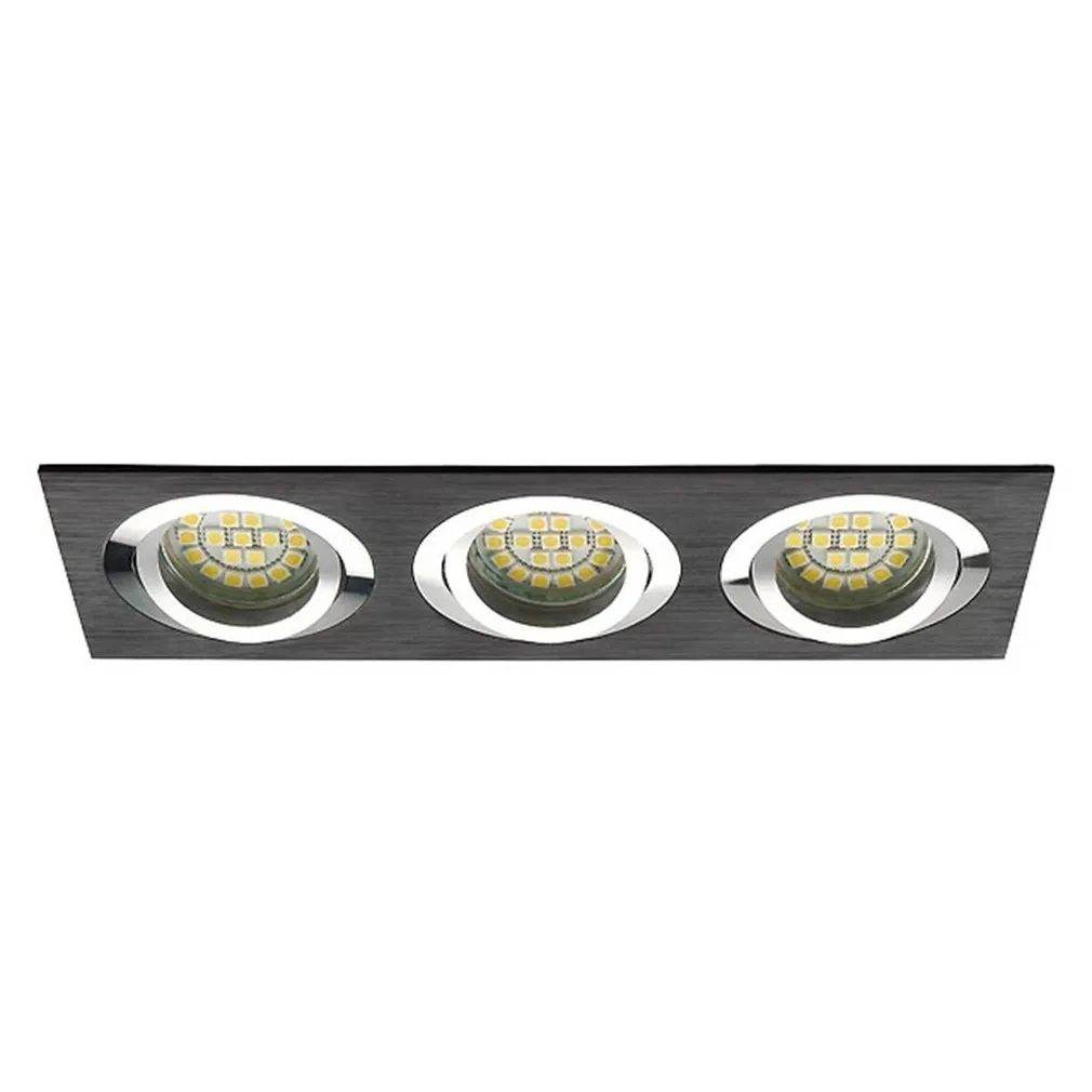RIPPLAEVALGUSTI SEIDY CT-DTL350-B 3X50W 12V MR16 ALU MUST