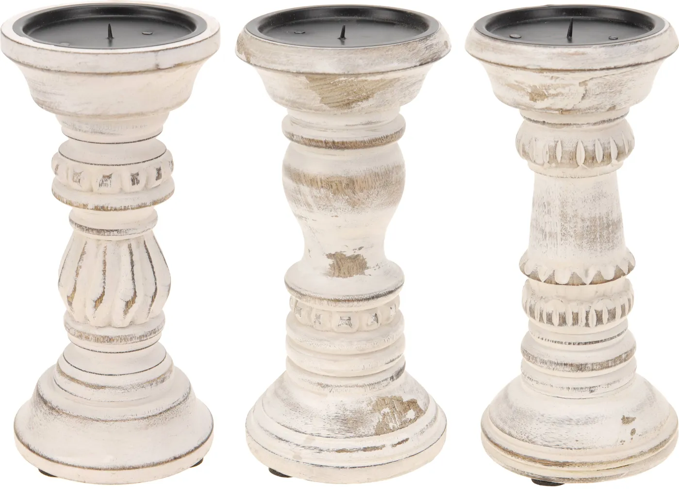 KÜÜNLAJALG PUIT 10X10X22CM KULUTATUD VALGE