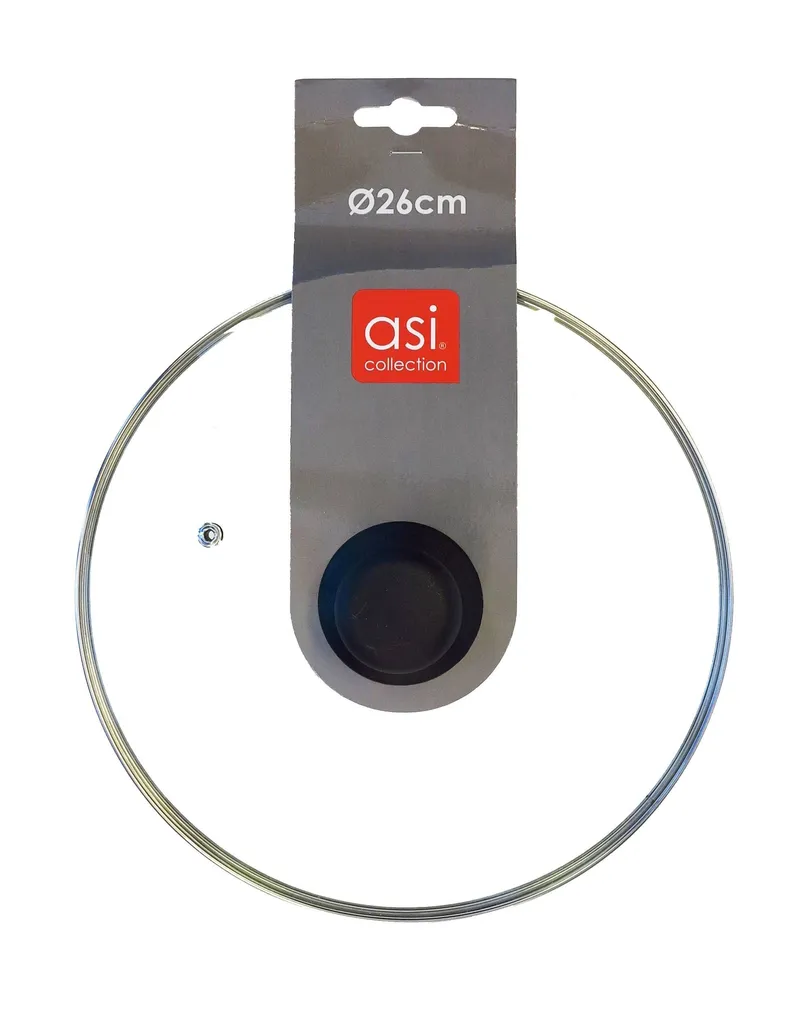 KLAASKAAS METALLÄÄREGA Ø26CM KLAAS