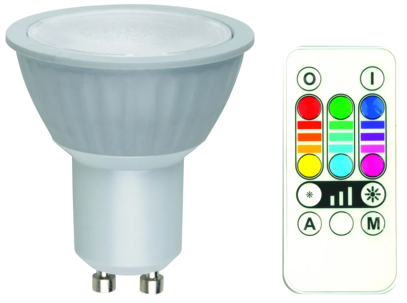 LEDLAMP PULDIGA RGB GU10 LED 3,2W 100°
