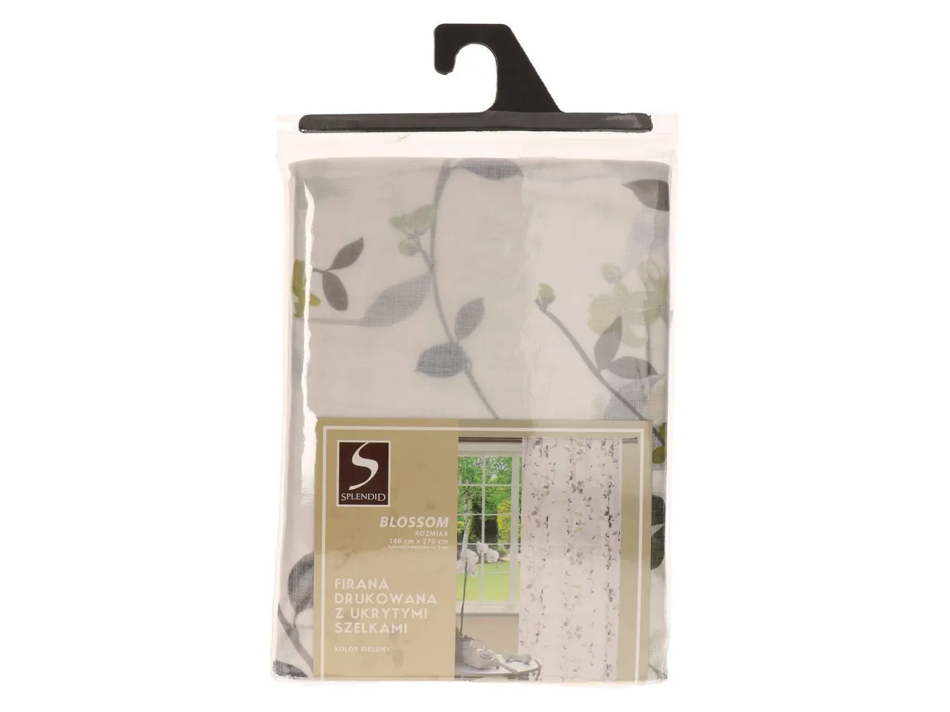 KARDIN SPLENDID BLOSSOM PEIDETUD AASADEGA 140X270CM ROHELINE 