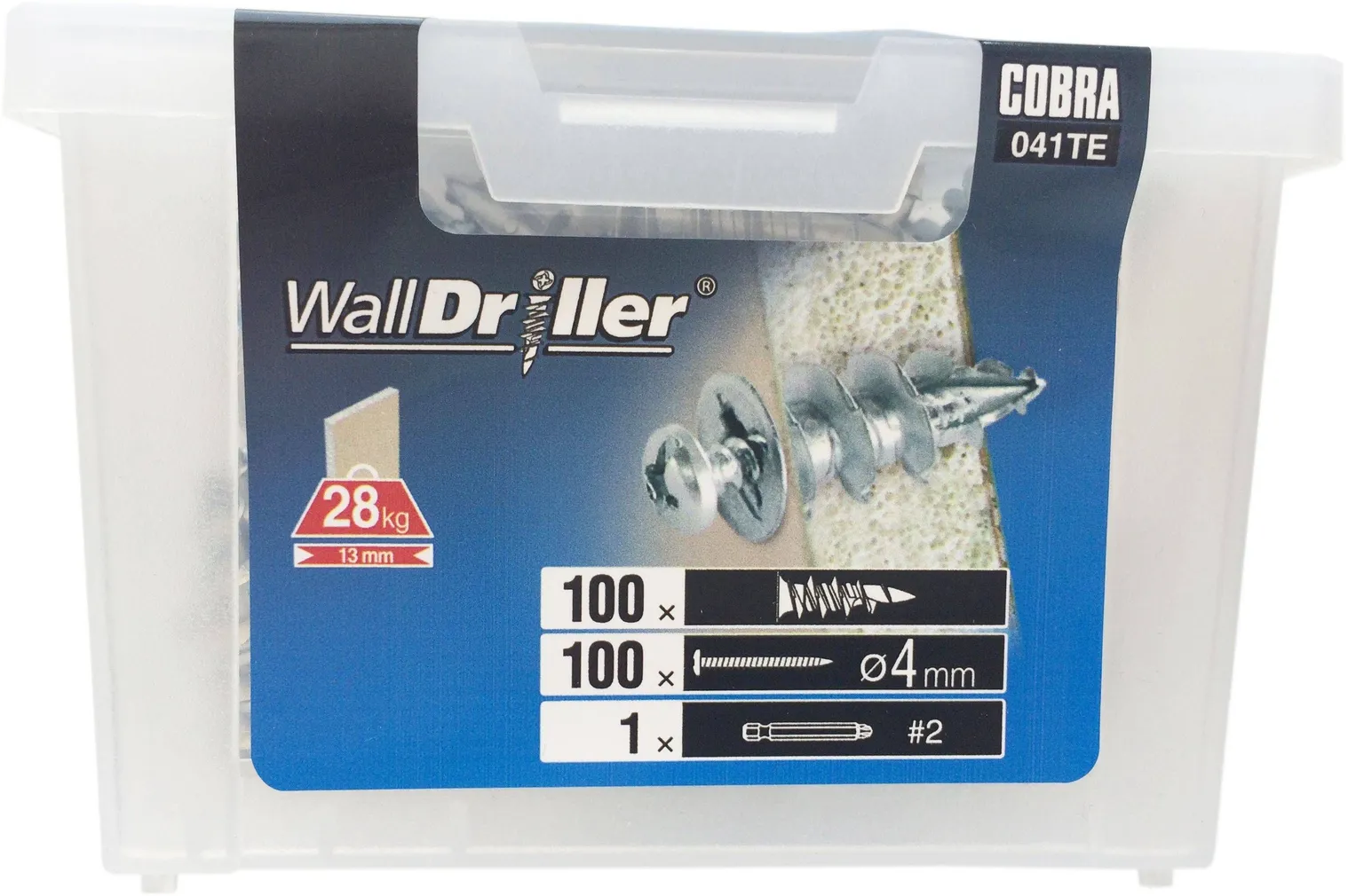 KIPSPLAADI TÜÜBEL COBRA W.D,4 METALL 30KG 100TK