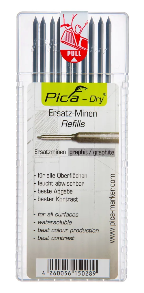 PLIIATSISÜDAMIK PICA-DRY 2B GRAFIIT 10TK