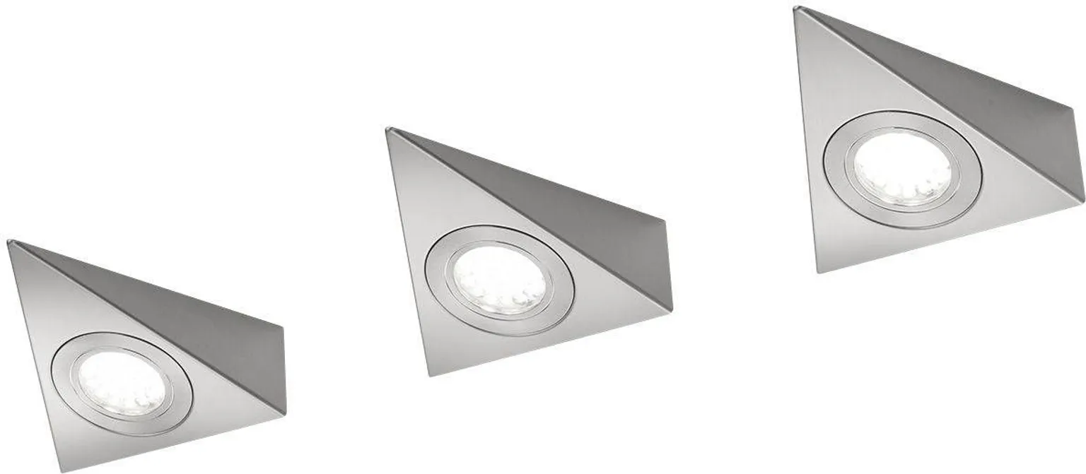 VALGUSTI TRIO LED 3X3W 3OSA MATT NIKKEL A+ 3X200LM 3000