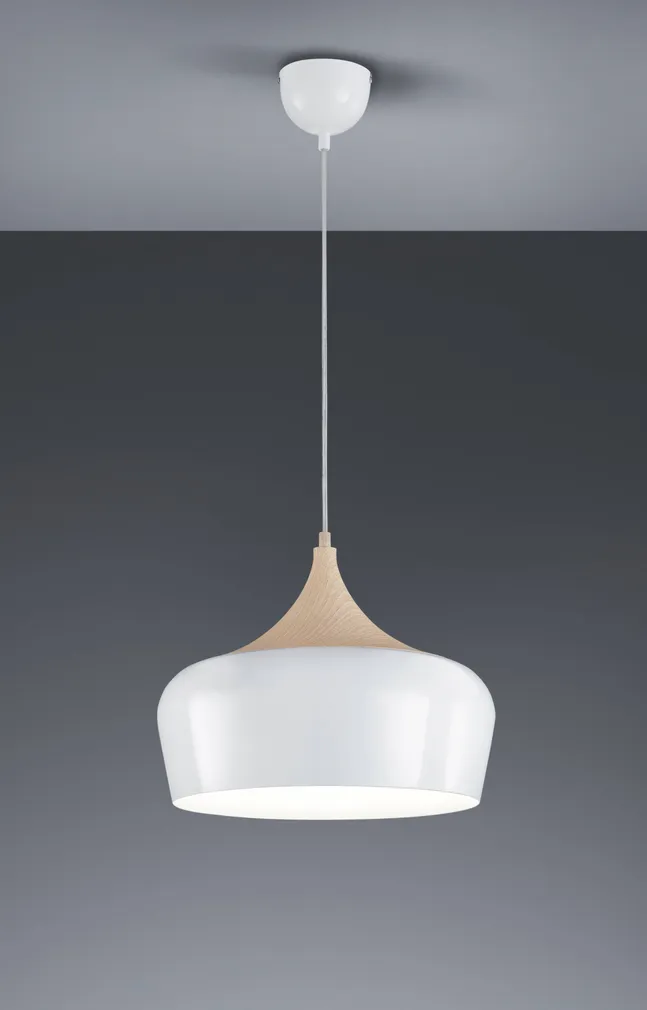 LAELAMP TRIO NABAB 60W E27 36CM VALGE/PUIT